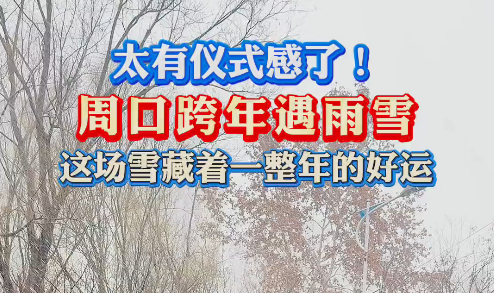 太有儀式感了！周口跨年遇雨雪 這場雪藏著一整年的好運(yùn)